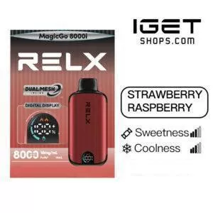 Relx Magicgo i8000 Strawberry Raspberry - Ozvapeone (70417E)