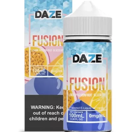 Iced Lemon Passion Fruit Blueberry Fusion DAZE E Liquid 120ml