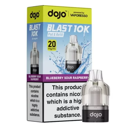 Dojo Blast 10K Blueberry Sour Raspberry Prefilled Pods - 20mg