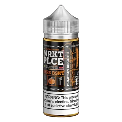 MRKT PLCE Pumpkin Biscotti (BKRS BSKT) Vape e-Liquid 100mL - Vape Product, Vape Product (984987)