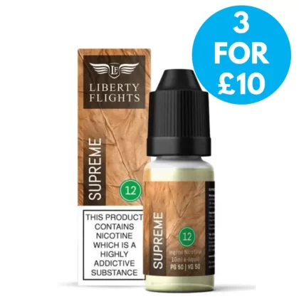 12mg Liberty Flights XO Freebase Nicotine E-liquid 10ml - Vape Co