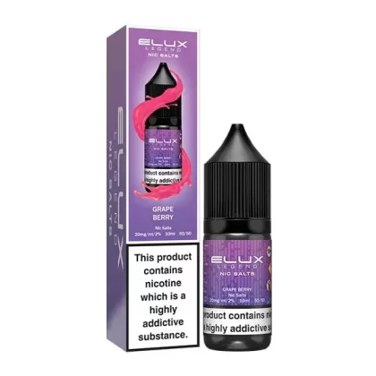 ELUX LEGEND GRAPE BERRY 10ML NIC SALT E-LIQUID - Strength#5MG>10MG>20MG
