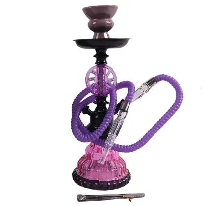 12″ Hookah Single Hose – VORTEX Shape – Purple