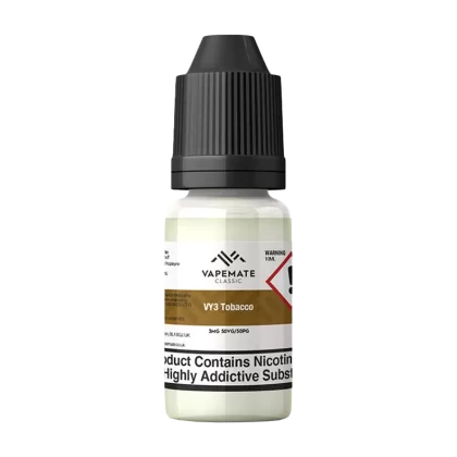 Vapemate Classic VY3 Tobacco 10ml - 70VG / 30PG / 0mg