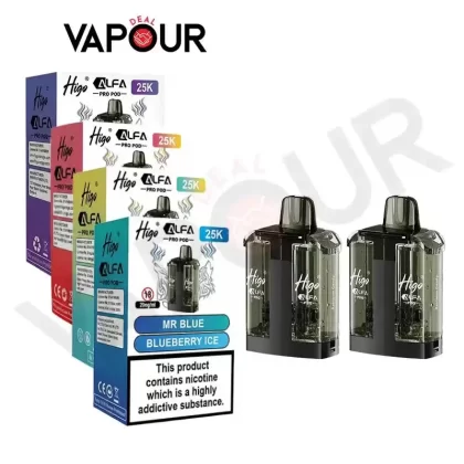 Higo Alfa Pro 25K Pods - Grape GB / Strawberry GB