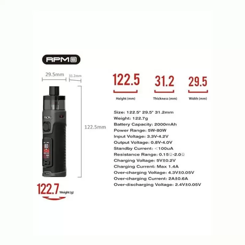 SMOK RPM 5 - Black Leather - Image 3