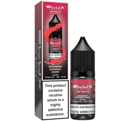 Strawberry Raspberry Cherry Nic Salt E-Liquid Legend Series by ELUX (10ml) - 10mg