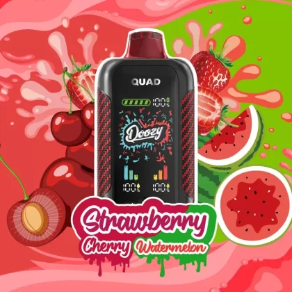 DOOZY QUAD Disposable Vape – Strawberry Cherry & Strawberry Watermelon