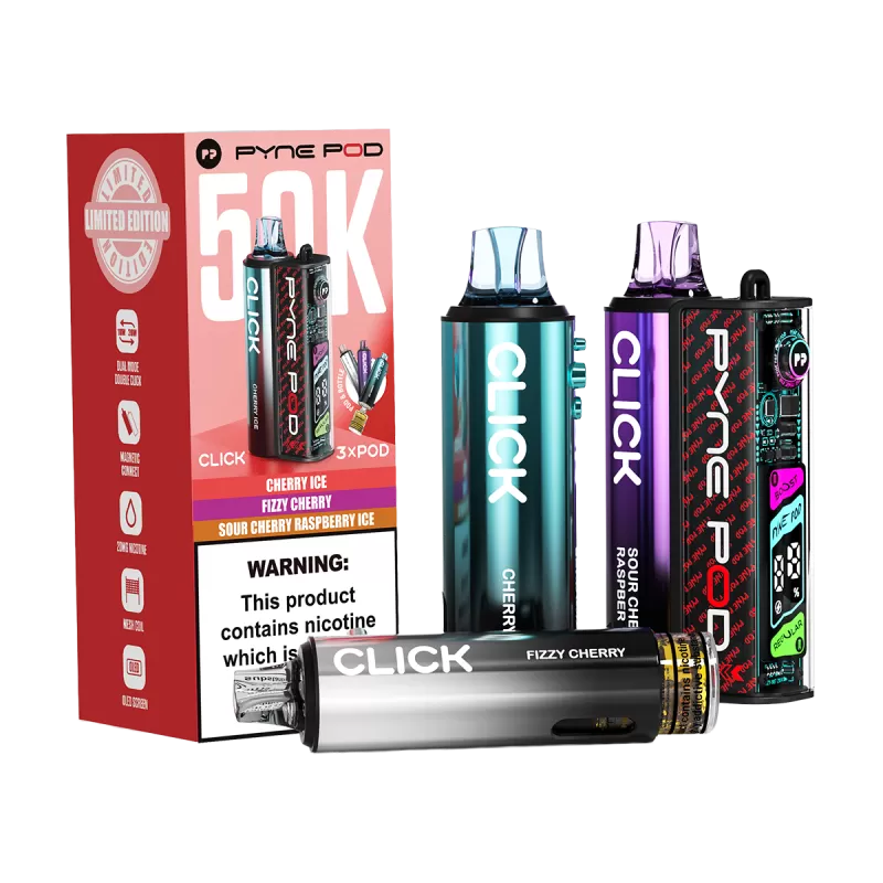 Pyne Pod Click 50K Kit - Cherry Edition - Vapeshop Co - Image 2