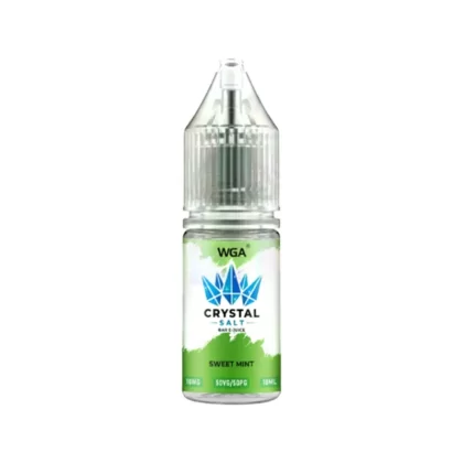 WGA Crystal Sweet Mint Saltnic Vape Juice - 10 Pack - 10mg