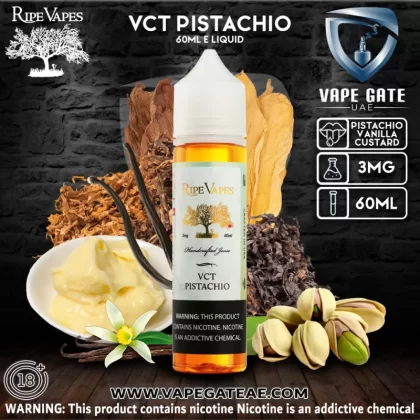 VCT Pistachio - 60ml E liquid by Ripe Vape - 3 mg / 60 ml