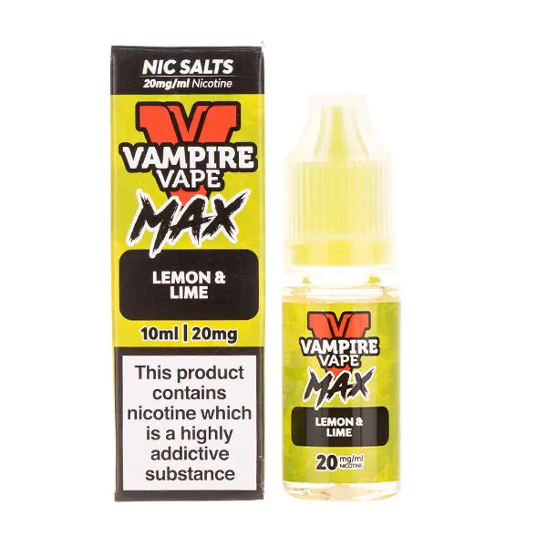 Lemon & Lime Nic Salt E-Liquid by Vampire Vape Max - Vapesuperstore Co - Image 2