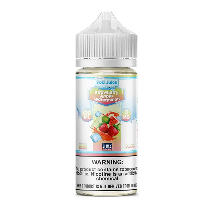 Strawberry Apple Watermelon Freeze 100ml – Pod Juice E-Liquids - Vape Product, Vape Product - Image 2