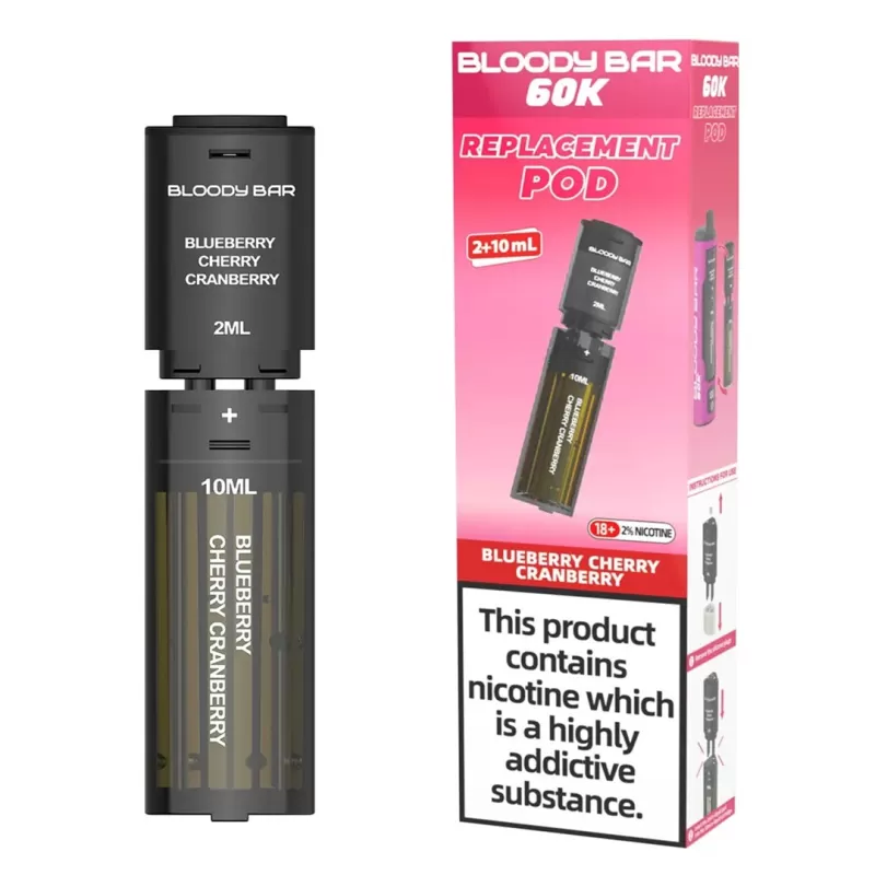 Bloody Bar 60K Prefilled PODS - Pink Lemonade - Londonvapewholesale Co - Image 2