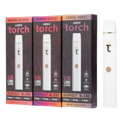 Torch Burnout Blend Disposable 3.5G - flavors#Pink Starburst>Green Crack>Biscotti Pancakes>Pineapple Express