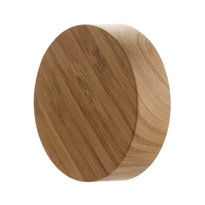 Child Resistant Plastic Caps | Wood Grain w/ Foam Liner | 53mm – Bamboo – 100 Count