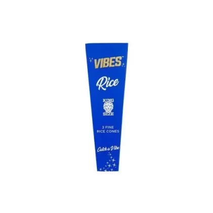 Vibes King Size Pre-Rolled Cones 3 Pack - type#Rice>Ultra Thin>Organic Hemp