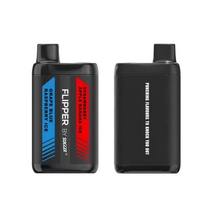 Grape Blue Raspberry Ice + Strawberry Apple Banana Ice – Flipper 12000 puffs By Slugger - Vape Product