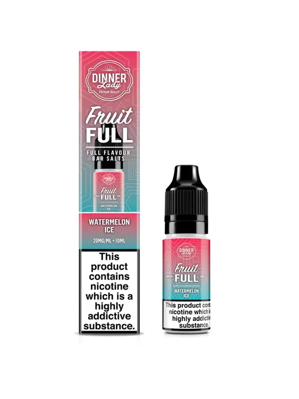 Watermelon Ice Fruit FULL Nic Salt E-Liquid by Dinner Lady - 10mg - Image 2