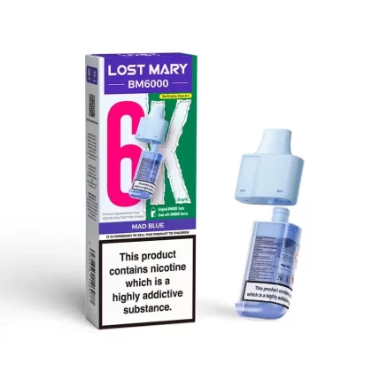 Lost Mary BM6000 Prefilled Pod Mad Blue - Ejuicewarehouse