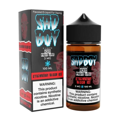 SADBOY E-Liquid - Strawberry Blood ICE 100ML - Iced Fruit Line Series - 0MG