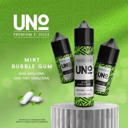 UNO MTL MINT BUBBLEGUM VAPE ELIQUID - Elegantvapestore