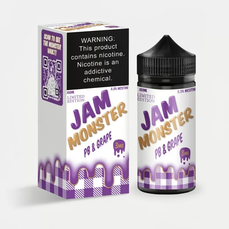 PB And Grape – Jam Monster – 100mL – Made in USA e-liquid - Vape Product; Vape Product, Vape Product