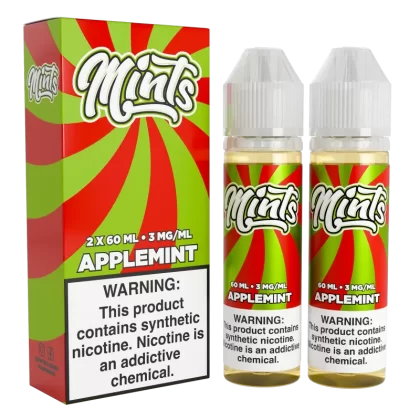 Mints Vape Co - Applemint - 120ML E-Liquid (Twin 60ML Pack) - 3MG