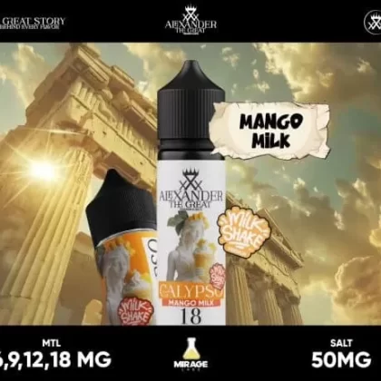 ALEXANDER CALYPSO SALT VAPE ELIQUID – MANGO MILKSHAKE - 50 MG SALT; Vape Product