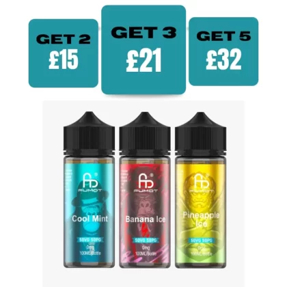 Fumot R&M 100ML Eliquid Shortfill - Only £7.99 - Pineapple Ice