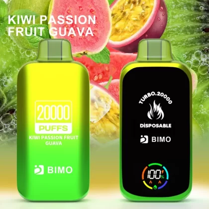 BIMO Turbo 20000 Puffs – Passion Fruit Kiwi Guava - Ozvapeone (9F21A2)