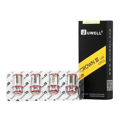 Uwell Crown SUS316 Dual 0,25 Ohm 4-pack – Coil