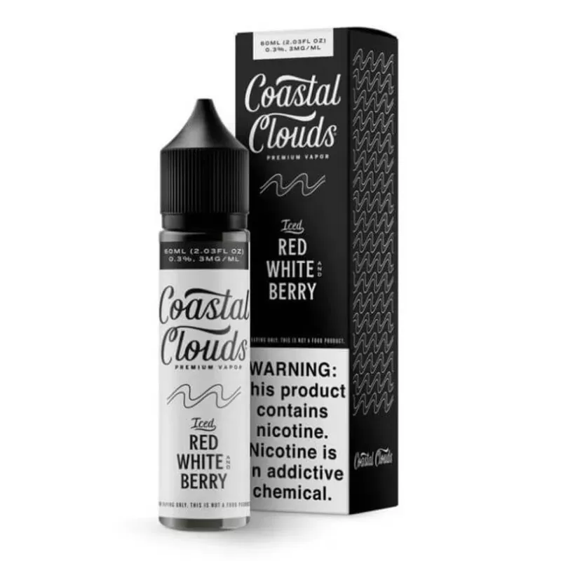 Coastal Clouds Iced Red White & Berry (Bom Pop) 60ml E-Juice - Ecigmafia