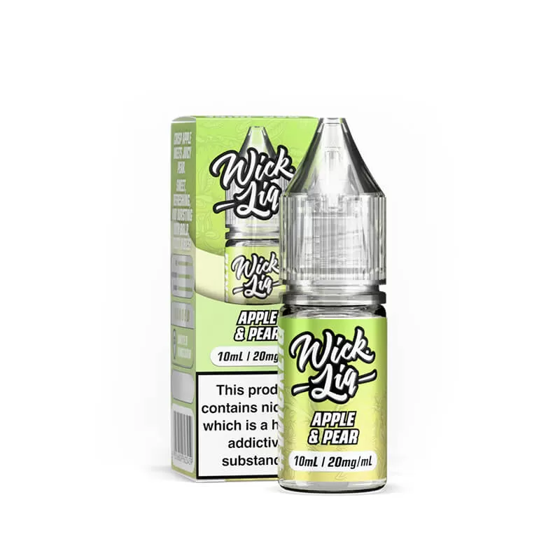 Wick Liq Bar Juice Apple & Pear 10ml Nic Salts E-Liquid - 5mg