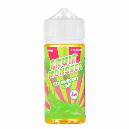 Fruit Monster Strawberry Lime Vape Juice 100mL 75% VG