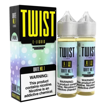 TWIST E-Liquid - White No. 1 - 120ML E-Liquid (Twin 60ML Pack) - 3MG