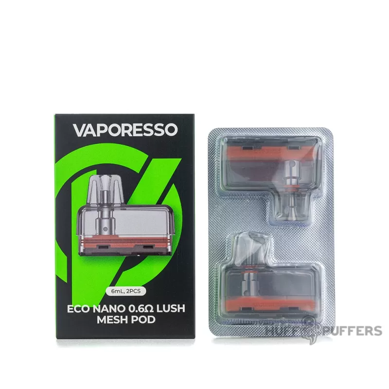 Vaporesso ECO Nano Pods - Vape Product, Vape Product; 0.6 ohm Lush Mesh, 0.6 ohm Mesh