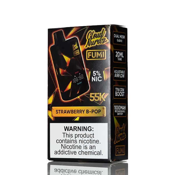 FUMI X Cloud Nurdz 55K 55000 Puffs Disposable Vape - 20mL - Rainbow Candy - Image 3