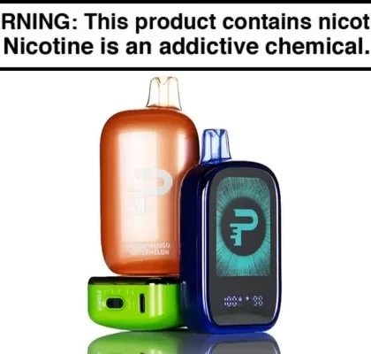 POP-E DISPOSABLE VAPE – 45,000 PUFFS - Peach Ice, Strawberry Kiwi Ice