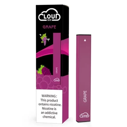 Cloud Bar Disposable Vape Long Lasting & Convenient (Grape)