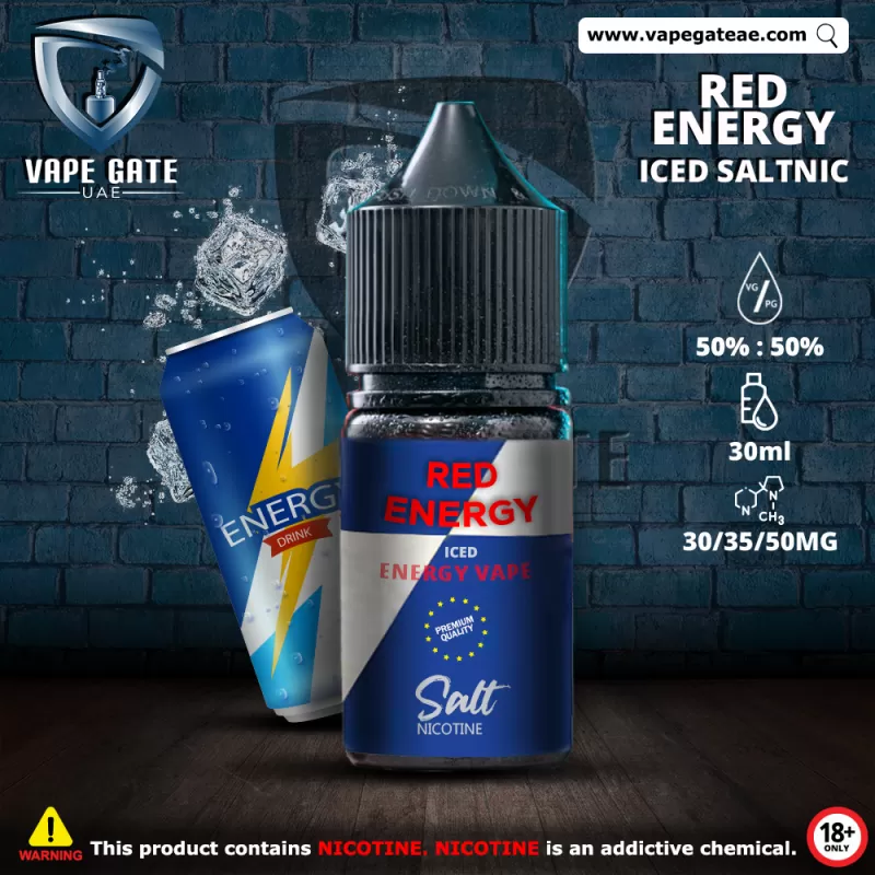 Iced Red Energy Drink 30 ml Saltnic
