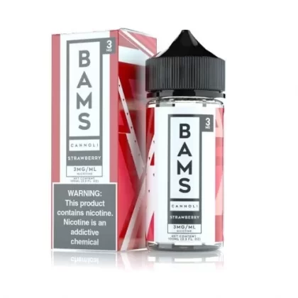 Bam’s Cannoli E-Liquid – Strawberry Cannoli 100ml