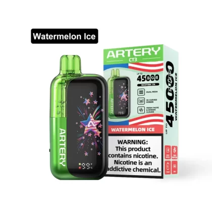 Artery CT3 45K Rechargeable Disposable Vape (45,000 Puffs) - Strawberry Kiwi Ice / 50 mg