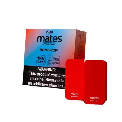 Bomb Pop – 7 Daze Clickmate 7500 Puffs Pod Disposable Vape 5% - Single Pod, Pack of 2 Pods