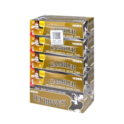Gambler Gold Filter Tubes 5 Cartons of 200
