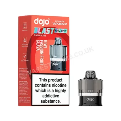 Vaporesso Dojo Blast 6000 Kiwi Passion Fruit Guava Prefilled Pods - Vapestreams Co