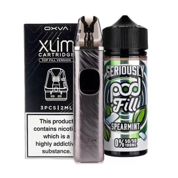 OXVA Xlim Pro 2 Nicotine Free Bundle - Brown Python / 0.4ohm - Image 3
