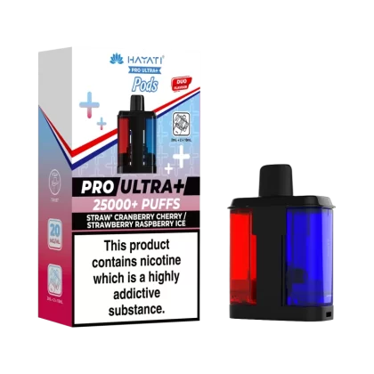 Straw' Cranberry Cherry / Strawberry Raspberry Ice Hayati Pro Ultra Plus Refill Pack - Vapeshop Co