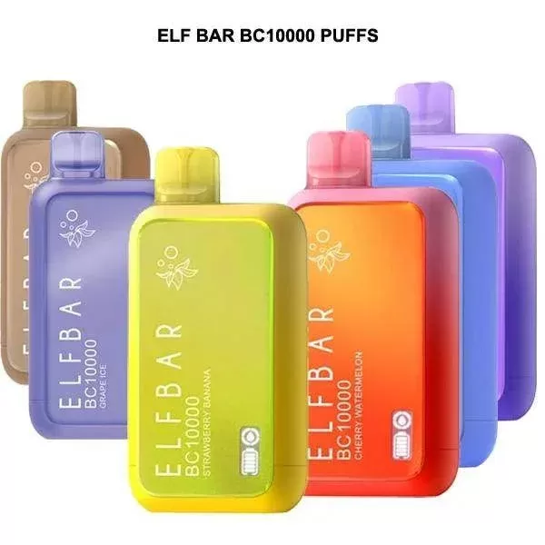 Elfbar Bc10000 Disposable Vape - Flavor#Peach ice>Peach mango>Blueberry Ice>Blue Razz ice>Apple Ice>Strawberry Banana>Strawberry Ice>Tobacco>Watermelon Ice>Americano>Cherry watermelon>Bluebe (111F6B)