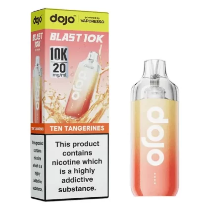 Vaporesso Dojo Blast 10k Prefilled Pod Kit Ten Tangerines - Ejuicewarehouse
